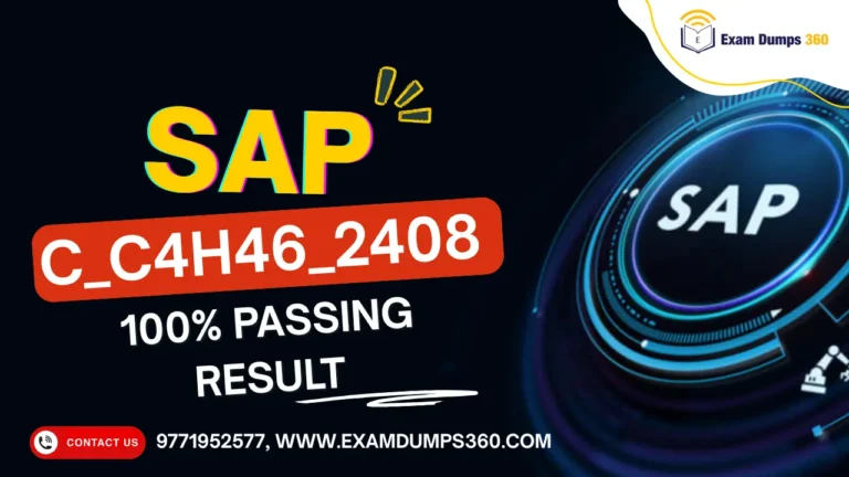 C_C4H46_2408 SAP Examdumps in Bangalore